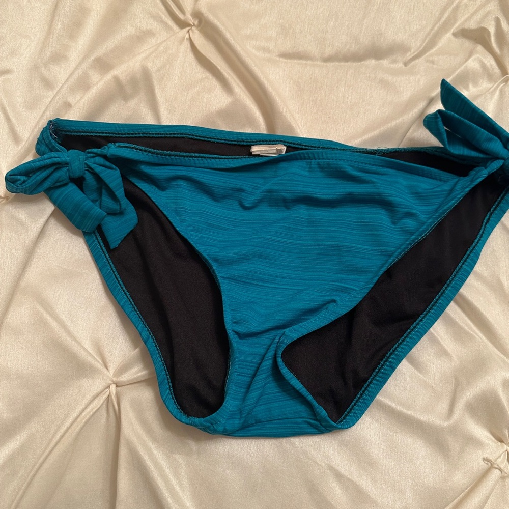 Teal Women's Swim Bottom with Side Ties